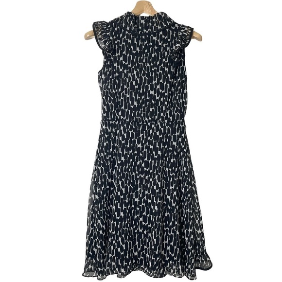 JBS Chiffon Midi Dress Size 6 Flirty Ruffles Whimsygoth Whimsical Y2K 90s Multi - Picture 6 of 11